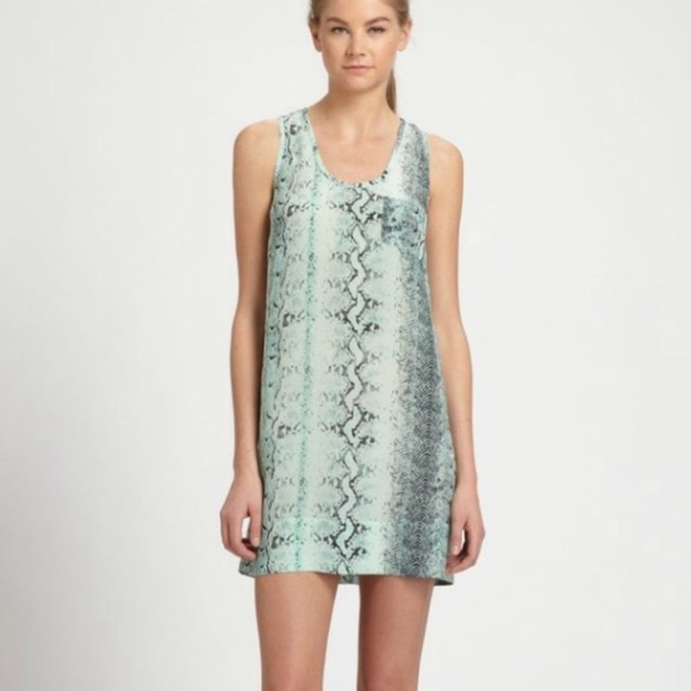 ⚡️⚡️SOLD!!!Joie Green Peri snake print dress
